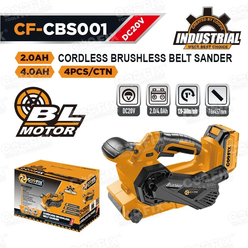 2.0Ah / 4.0Ah CORDLESS BELT SANDER factory